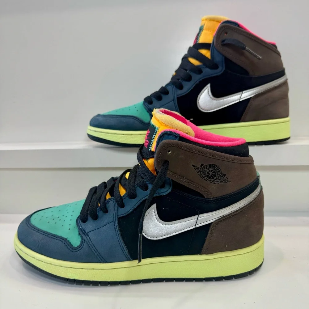 🔥🤯🦄Rare Jordan 1 Tokyo Biohack GS 6.5Y/Women 8 Cyberpunk Dystopian Streetwear - Picture 3 of 16